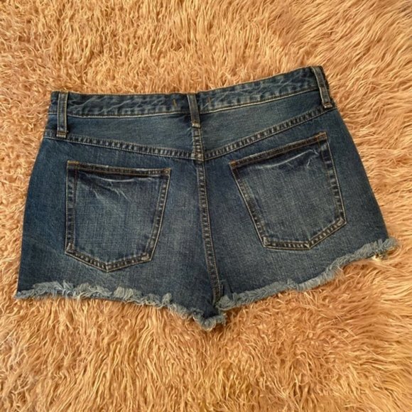SOLD Free People Cut Off Shorts Jean Button Fly SZ 27 - Picture 2 of 7